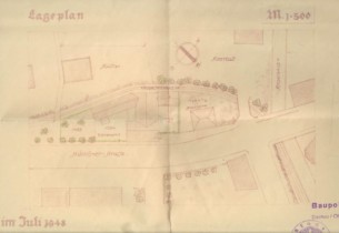 Lageplan von 1948 Lageplan von 1948