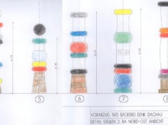 Säulen-Zeichnung Denk-Haus